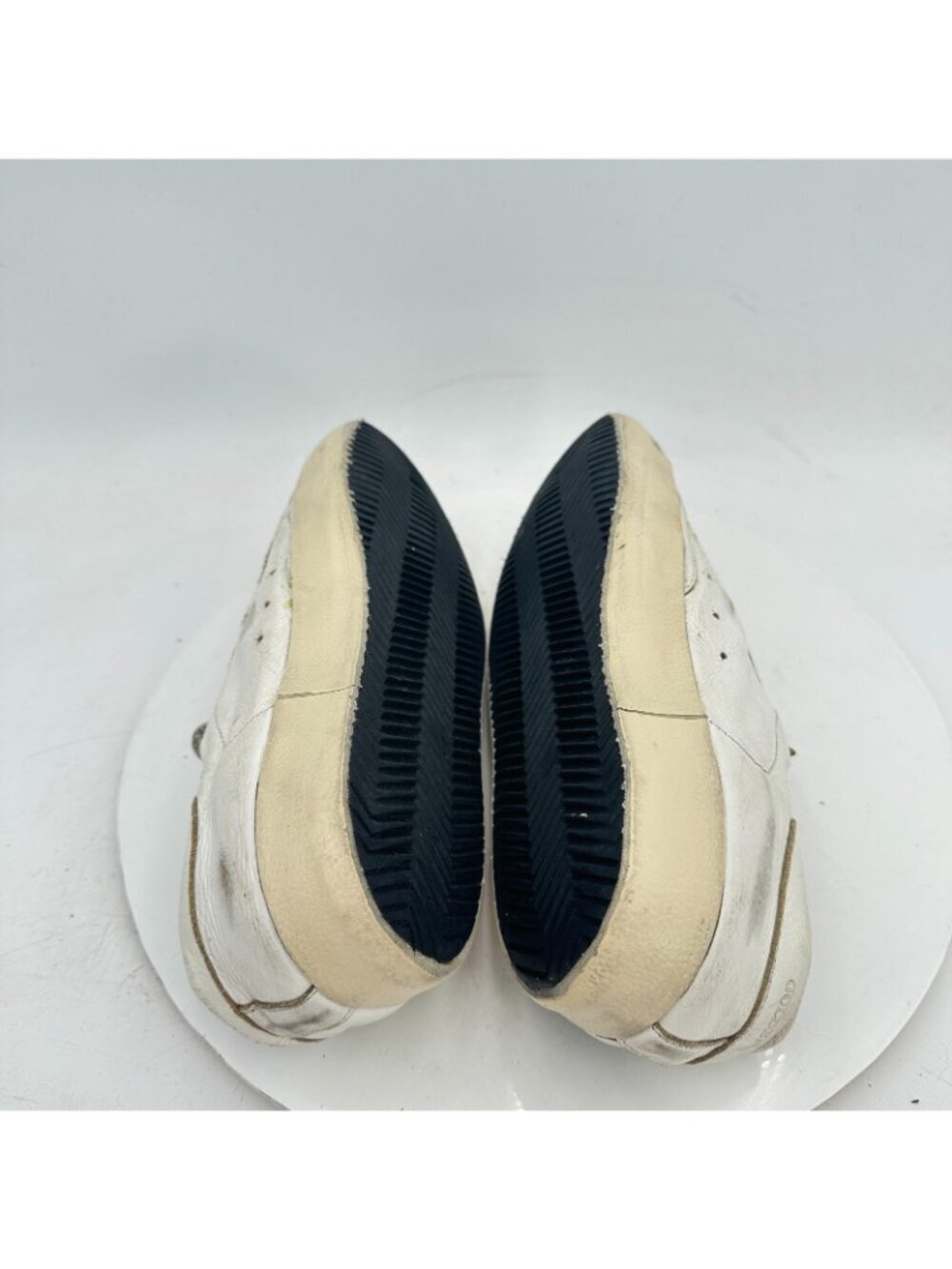 Golden Goose Men Size EU 40 US 7 White Black Leather Suede Low Top Casual Shoes - Picture 6 of 11